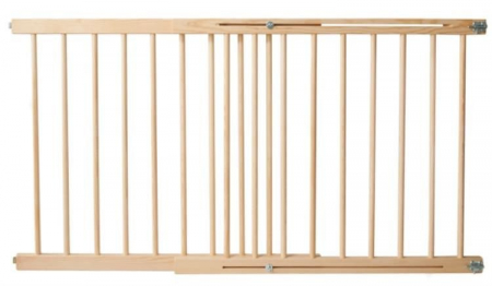 Articole siguranta bebe - Poarta de siguranta extensibila, lemn, 72-122 cm, BebePrice