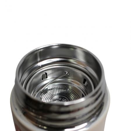 Termos inox cu sita pentru ceai, Galaxy,450 ml, Cream [5]