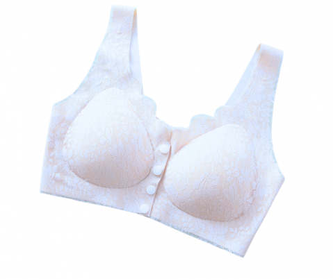 Sutien din dantela, deschidere in fata, Invisi Delicate, White, BebePrice [2]