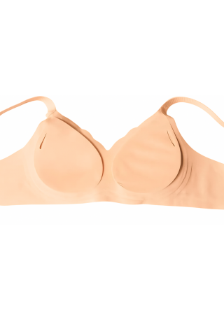 Sutien fara sarma, fara cusaturi, Delicate Shape, Salmon, BebePrice [5]