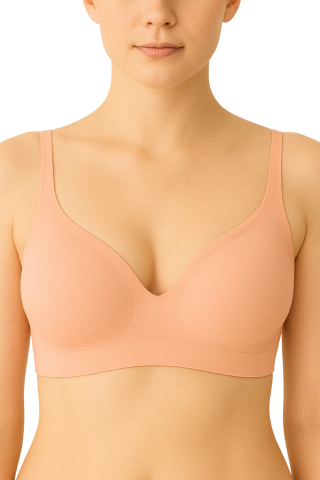 Sutien fara sarma, fara cusaturi, Delicate Shape, Salmon, BebePrice [0]