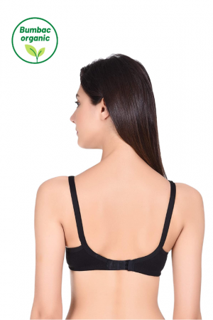 Sutien pentru alaptare, fara intarituri, bumbac organic, Black [1]