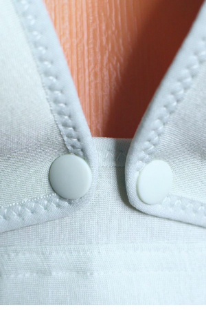 Sutien pentru alaptare cu dantela pe spate, din bumbac, cu deschidere in fata, Bloom, Turquoise [1]