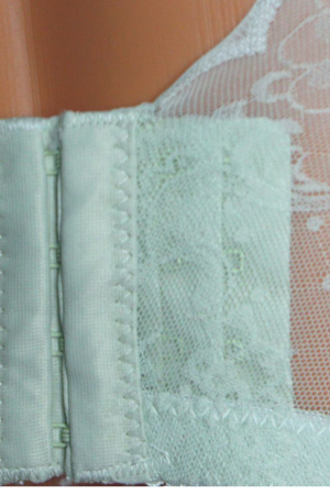 Sutien pentru alaptare cu dantela pe spate, din bumbac, cu deschidere in fata, Bloom, Turquoise [5]