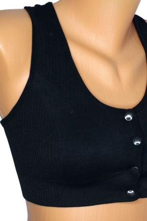 Bustiera pentru alaptare cu deschidere in fata, Flossy, Black [1]