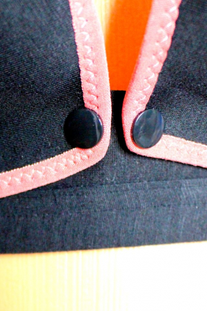 Sutien pentru alaptare cu dantela pe spate, din bumbac, cu deschidere in fata, Bloom, Black [2]