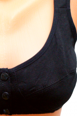Sutien pentru alaptare Eco Friendly, Bumbac Organic, Negru, BebePrice [1]