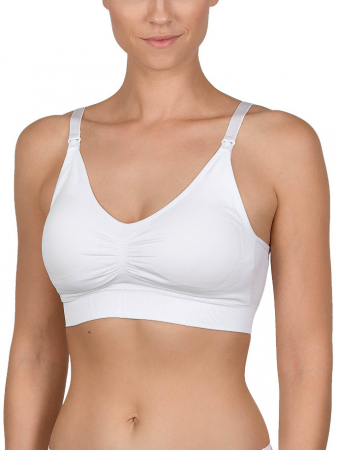 Sutien pentru alaptare, Microfibra, Alb BebePrice [0]