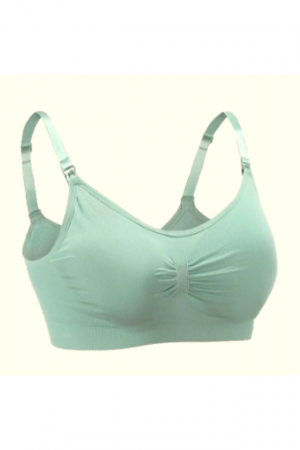 Sutien pentru alaptare tip bustiera din microfibra, Carini, Olive, BebePrice [1]