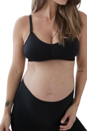 Sutien pentru alaptare tip bustiera din microfibra, Carini, Raven, BebePrice [4]