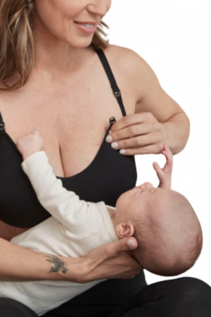 Sutien pentru alaptare tip bustiera din microfibra, Carini, Raven, BebePrice [3]