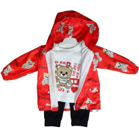 Trening 3 piese, My Bear, Red [3]