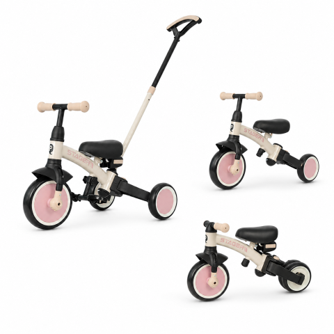 BBP-325QPSTAGER10 Tricicleta evolutiva pliabila STAGER Blush Pink sistem de pliere si 6 ani BebePrice.ro [6]
