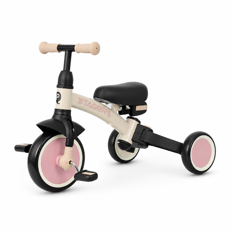 BBP-325QPSTAGER10 Tricicleta evolutiva pliabila STAGER Blush Pink sistem de pliere si 6 ani BebePrice.ro [2]