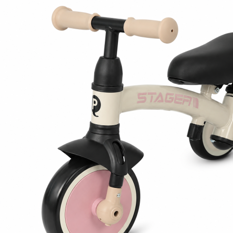 BBP-325QPSTAGER10 Tricicleta evolutiva pliabila STAGER Blush Pink sistem de pliere si 6 ani BebePrice.ro [1]
