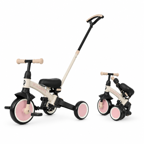 BBP-325QPSTAGER10 Tricicleta evolutiva pliabila STAGER Blush Pink sistem de pliere si 6 ani BebePrice.ro [5]