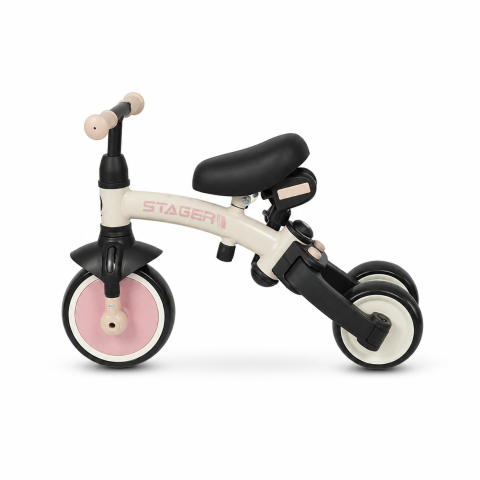 BBP-325QPSTAGER10 Tricicleta evolutiva pliabila STAGER Blush Pink sistem de pliere si 6 ani BebePrice.ro [3]