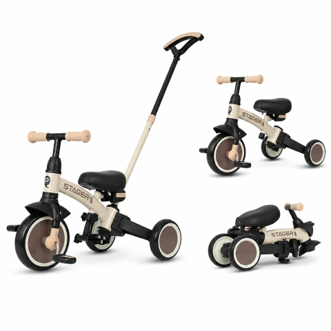 BBP-325QPSTAGER43 Tricicleta evolutiva pliabila STAGER Mocha Brown sistem de pliere si 6 ani BebePrice.ro [4]