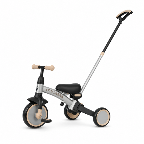 BBP-325QPSTAGER71 Tricicleta evolutiva pliabila STAGER Silver Grey sistem de pliere si 6 ani BebePrice.ro [2]