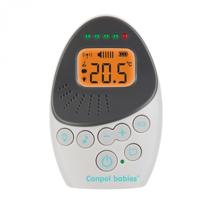 Sistem bidirectional de monitorizare audio bebelusi, „EasyStart Plus“, Canpol babies®, alb/gri [4]