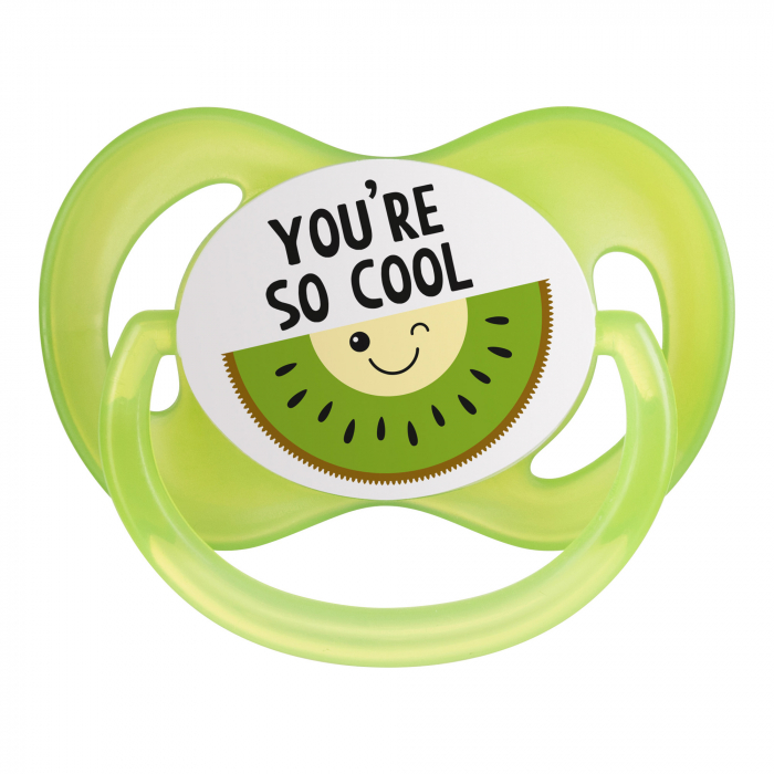 Suzeta „So Cool“ cu tetina simetrica silicon, Canpol babies®, fara BPA, 18 luni+, verde [5]