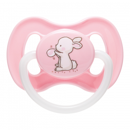 Suzeta „Little Cutie“ cu tetina simetrica silicon, Canpol babies®, fara BPA, 18 luni +, roz [0]