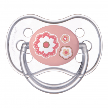 Suzeta „Newborn Baby“ cu tetina rotunda silicon, Canpol babies®, fara BPA, 6-18 luni, roz [0]