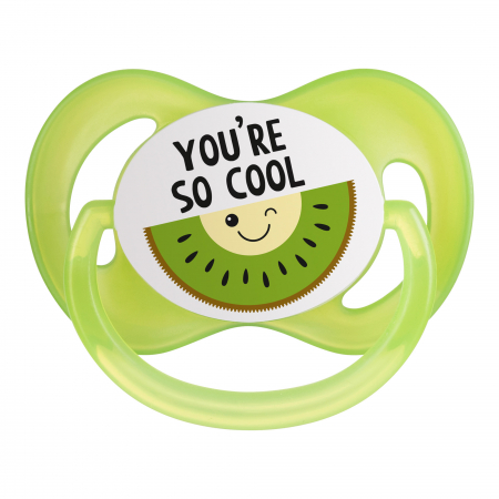 Suzeta „So Cool“ cu tetina simetrica silicon, Canpol babies®, fara BPA, 18 luni+, verde [4]