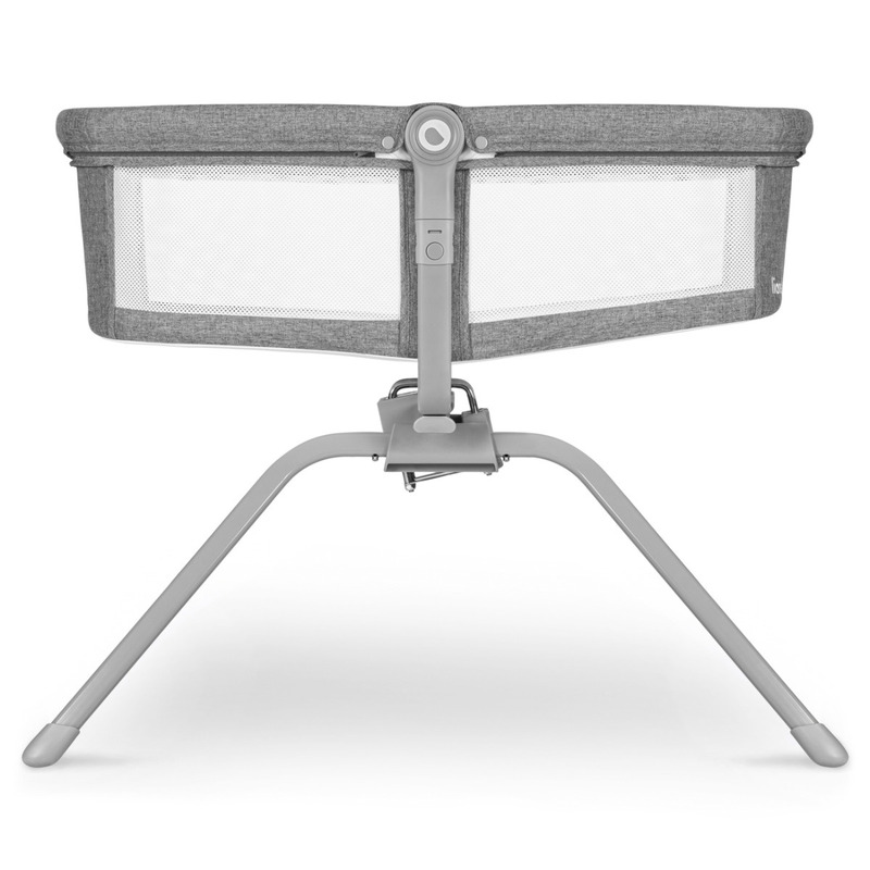 Lionelo - Patut balansoar Malin 3 in 1 Pliabil 0-9 kg cu Geanta Transport Gri [5]