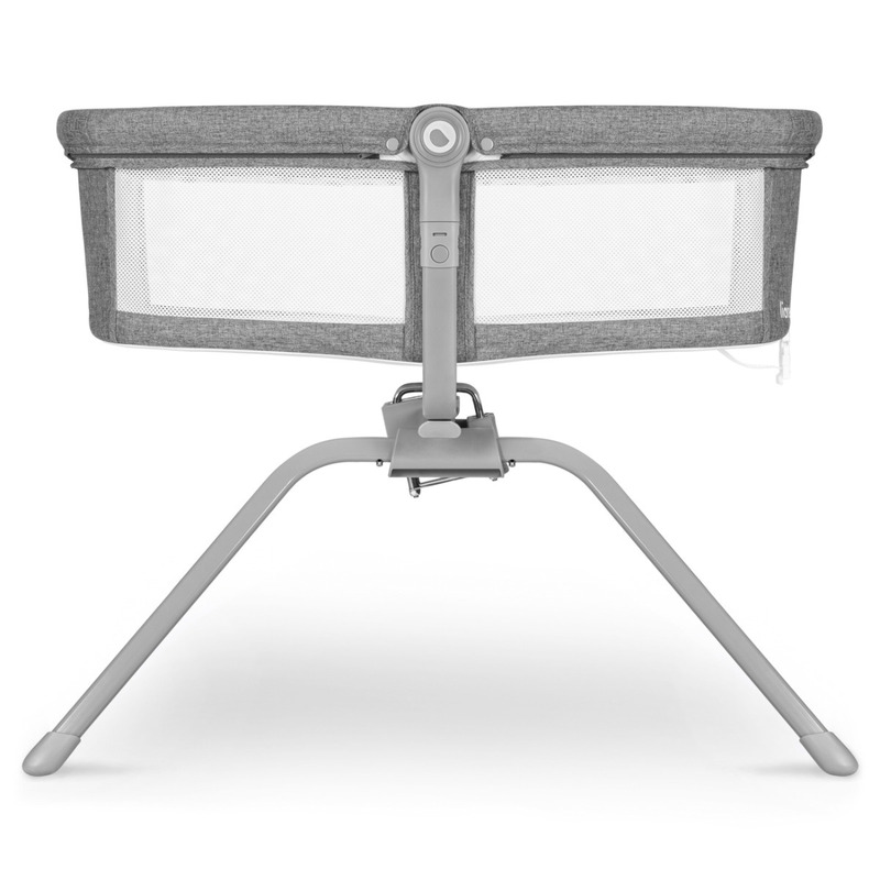 Lionelo - Patut balansoar Malin 3 in 1 Pliabil 0-9 kg cu Geanta Transport Gri [4]