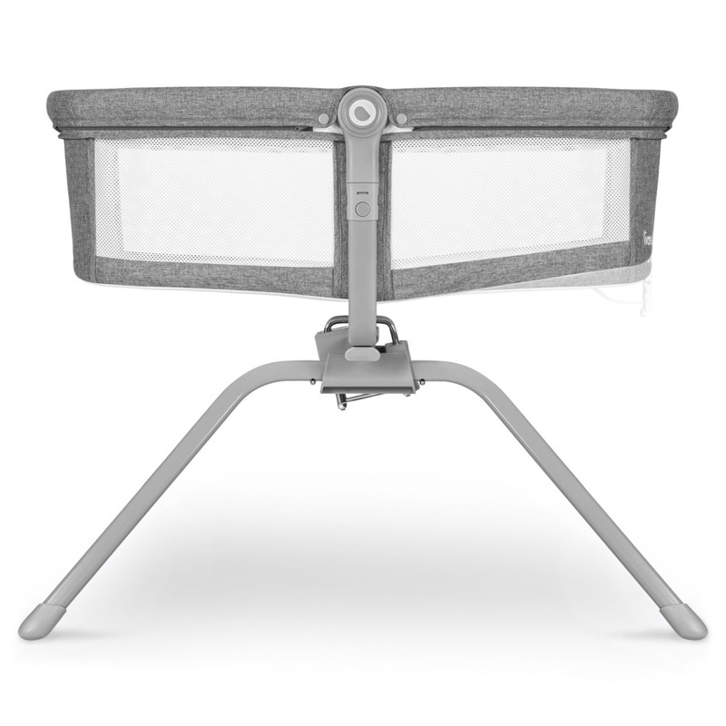 Lionelo - Patut balansoar Malin 3 in 1 Pliabil 0-9 kg cu Geanta Transport Gri [6]