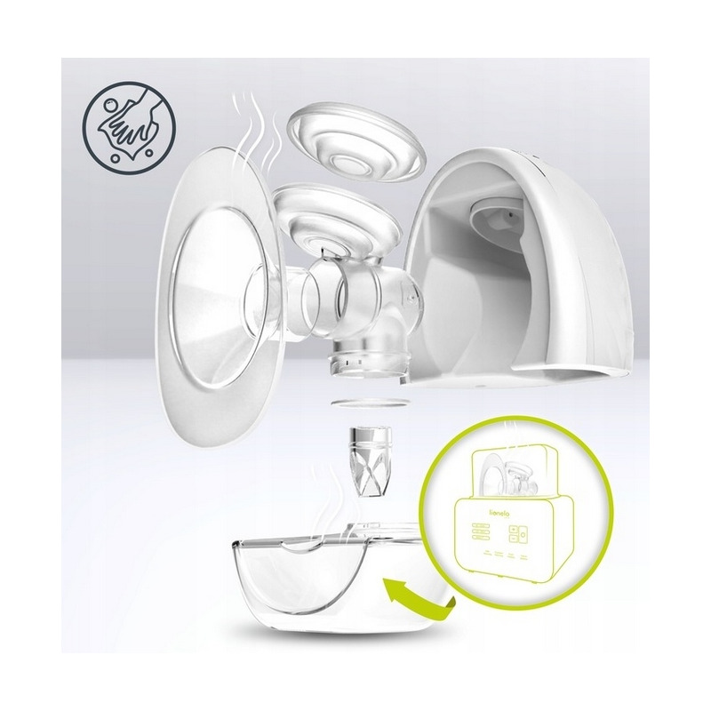 Pompa de san portabila Fidi cu accesorii Hands-free 5 functii de masaj Lionelo [7]