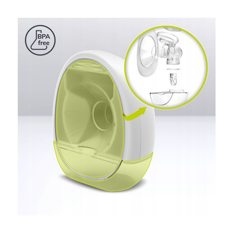 Pompa de san portabila Fidi cu accesorii Hands-free 5 functii de masaj Lionelo [10]