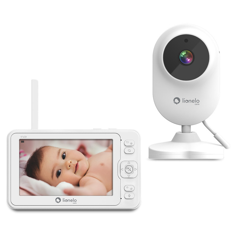 Interfoane bebelusi - Lionelo - Video monitor Babyline 6.2 Wi-Fi bidirectionala Alb