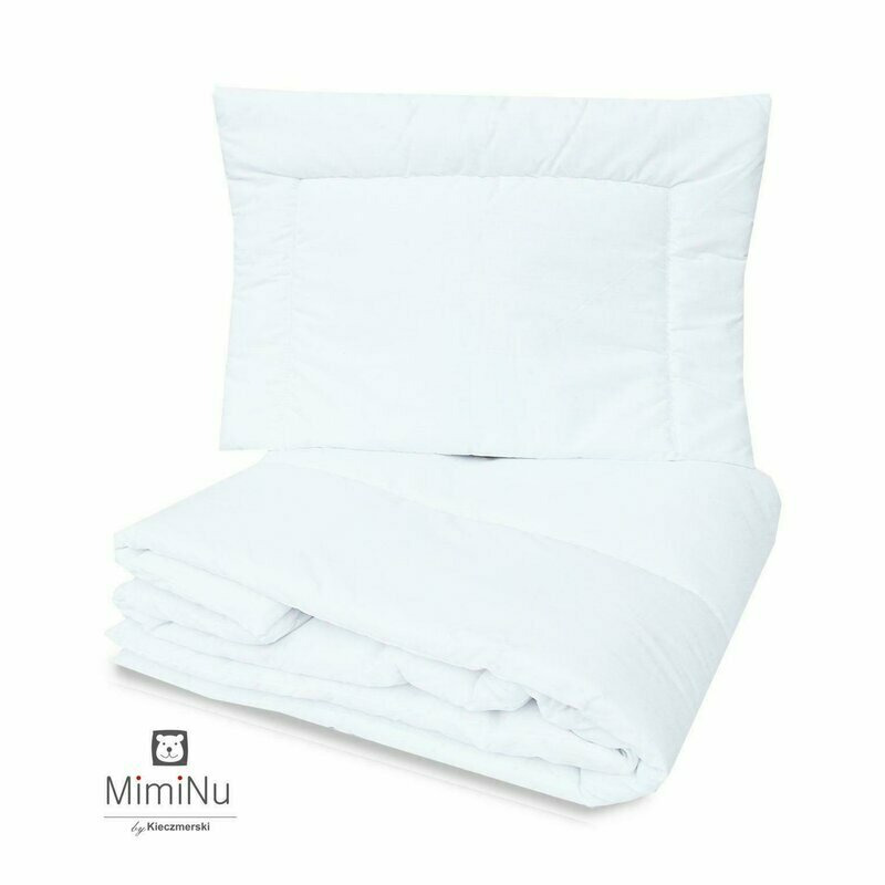 Set lenjerie patut 5 piese cu pilota si perna din bumbac Sweet Deer Pink - MimiNu [3]