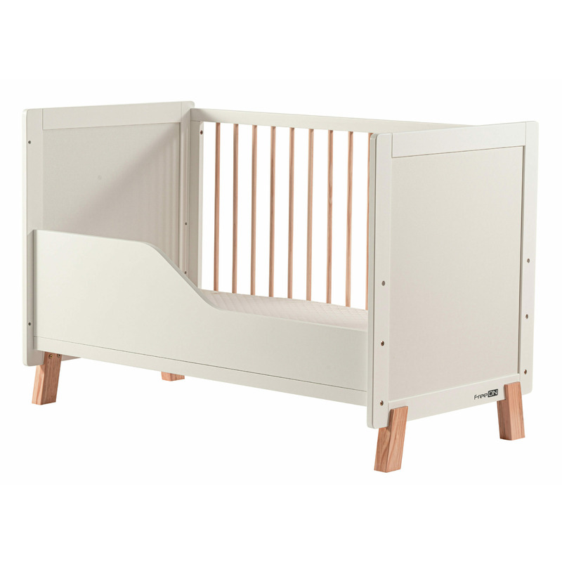 Patut din lemn Ava Transformabil 120x60 cm FreeON White [5]