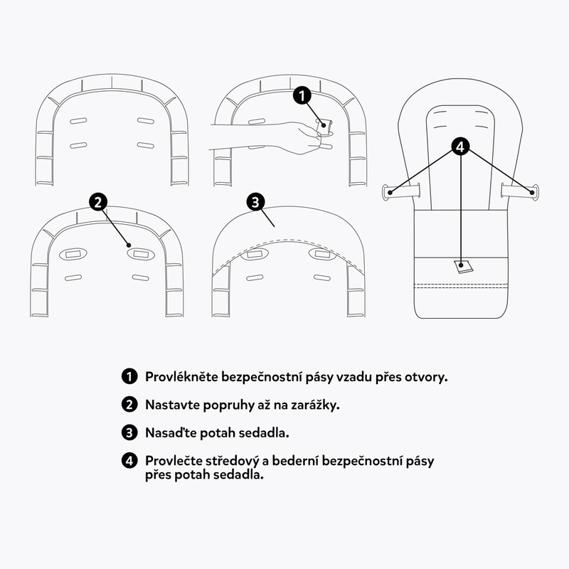 Scaun de masa Gusto cu spatar reglabil in 3 trepte - Petite&Mars [3]