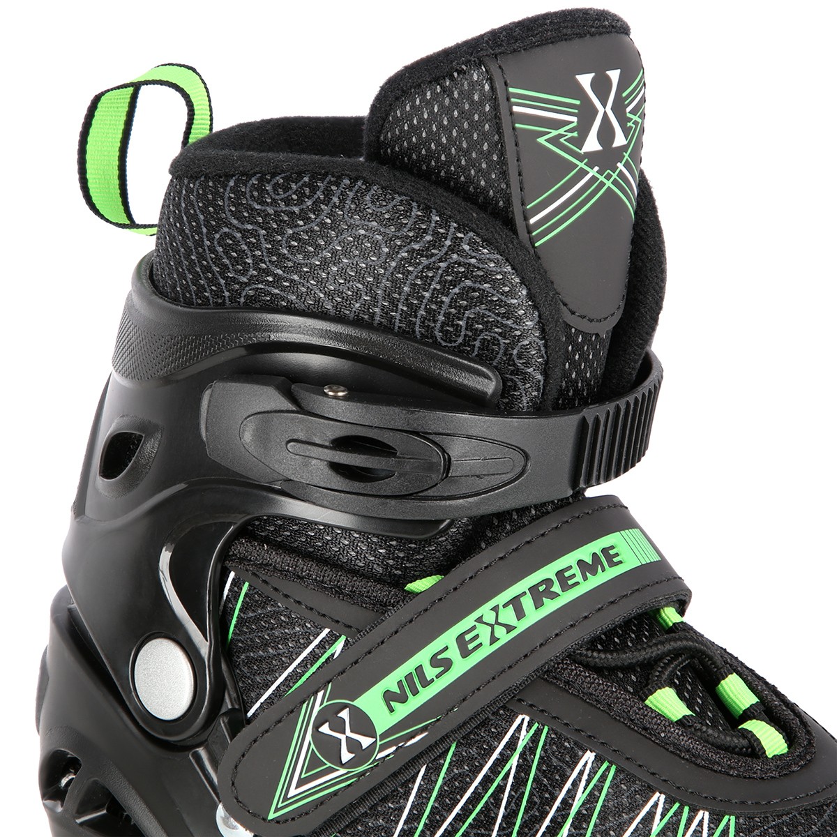 Role Reglabile 2in1 Nils Extreme NH11912A Negru/Verde [12]