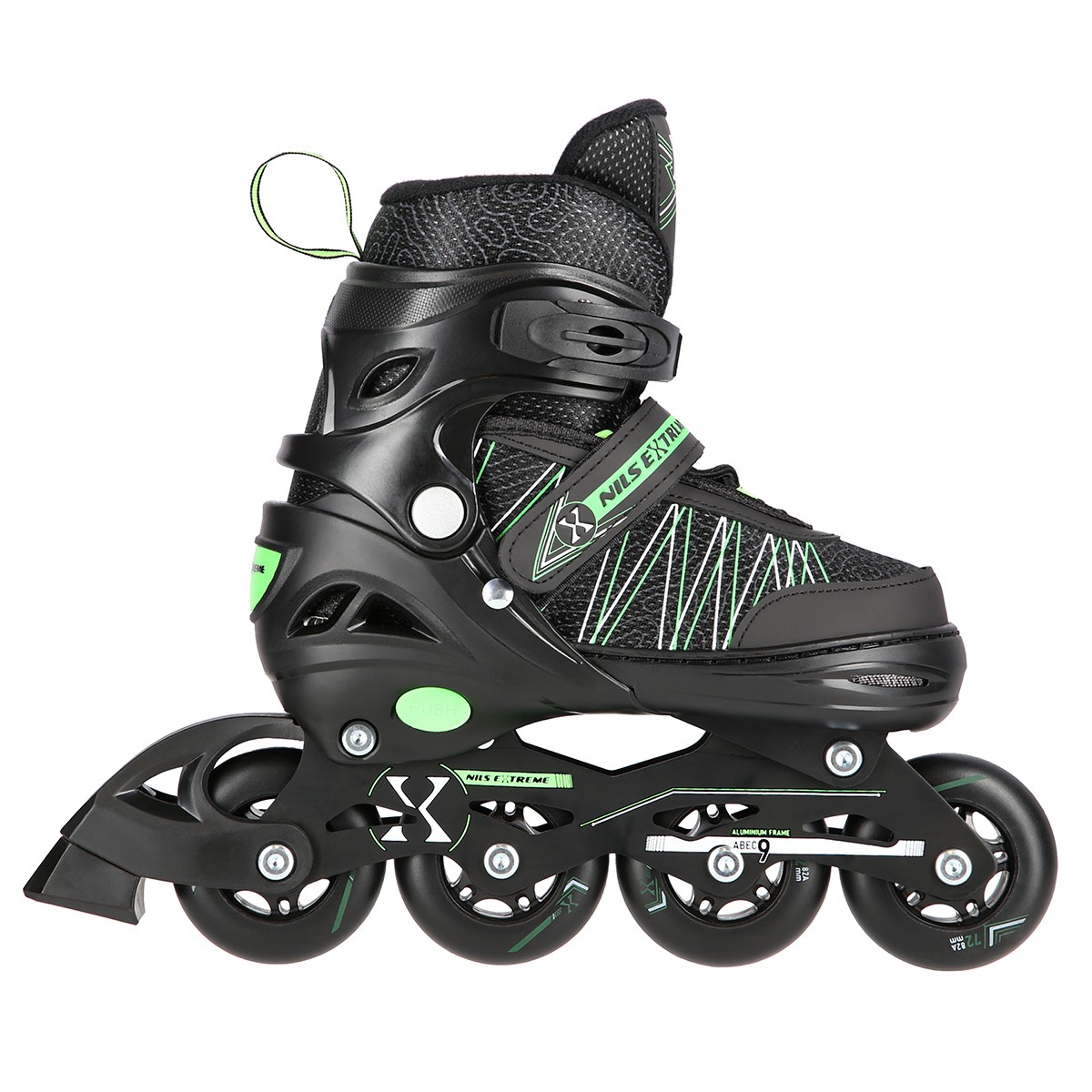 Role Reglabile 2in1 Nils Extreme NH11912A Negru/Verde [4]