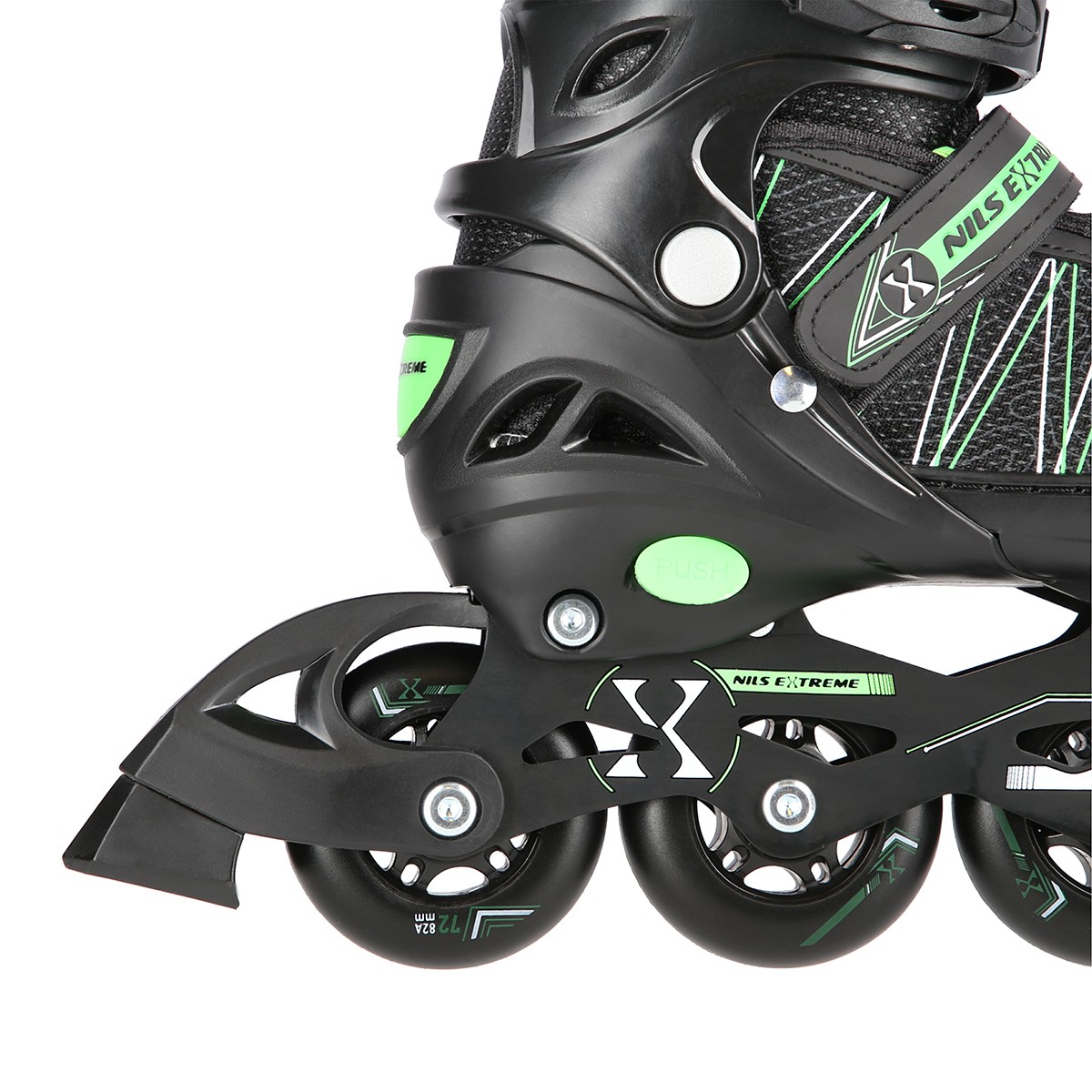 Role Reglabile 2in1 Nils Extreme NH11912A Negru/Verde [6]