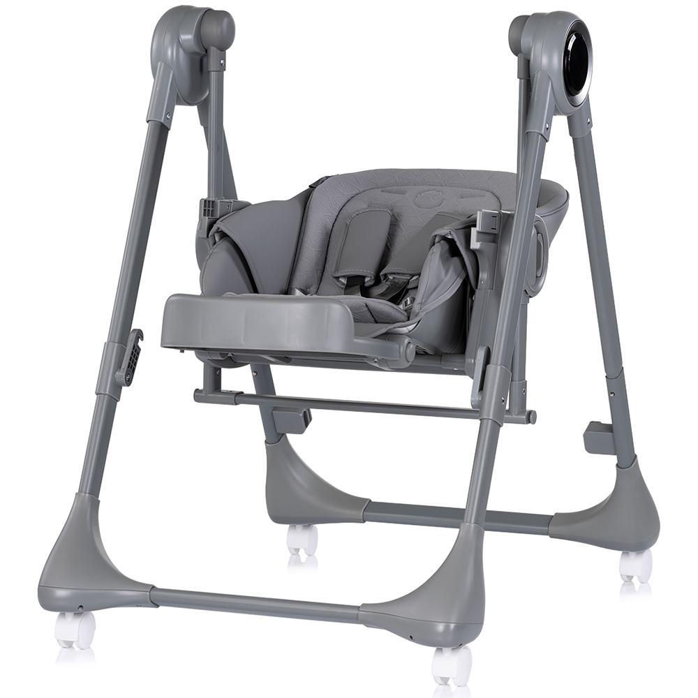 Scaun de masa si leagan electric Chipolino Master Class 2 in 1 charcoal [2]