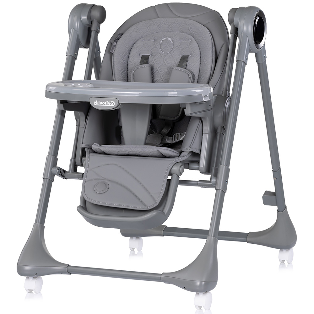 Scaun de masa si leagan electric Chipolino Master Class 2 in 1 charcoal [1]