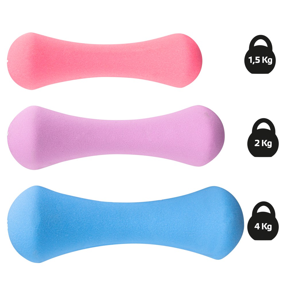 Set de gantere din neopren cu suport inSPORTline Prene [5]