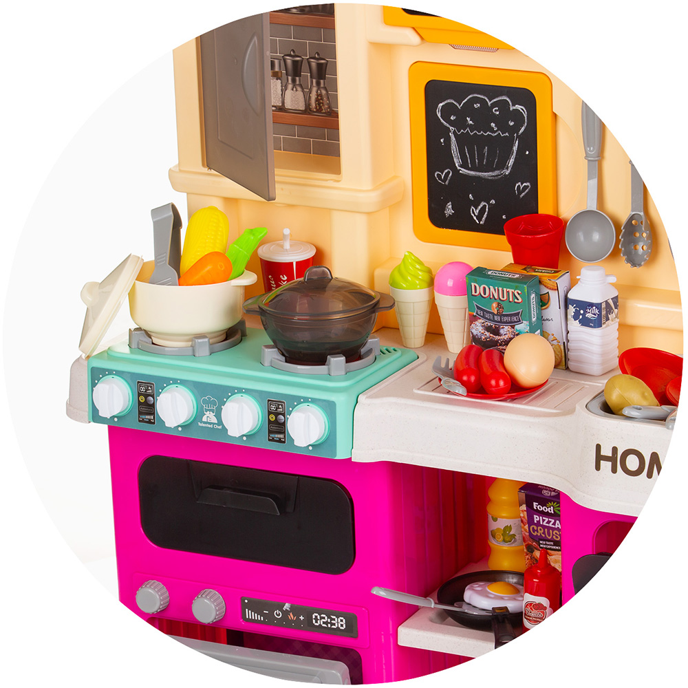 Set jucarie Chipolino Kitchen 83 cm cu sistem de curgere apa, lumini, sunete si 85 accesorii [8]