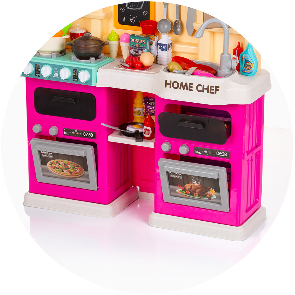 Set jucarie Chipolino Kitchen 83 cm cu sistem de curgere apa, lumini, sunete si 85 accesorii [7]