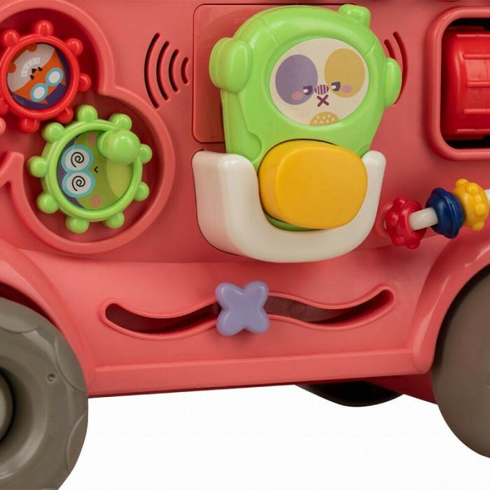 Antemergator 5 in 1 Magic Train, Free2Move, cu diverse activitati de joaca, Panou Educational, Efecte sonore si luminoase, Pink [14]