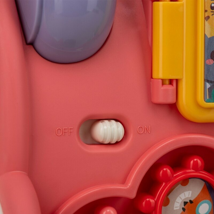 Antemergator 5 in 1 Magic Train, Free2Move, cu diverse activitati de joaca, Panou Educational, Efecte sonore si luminoase, Pink [10]