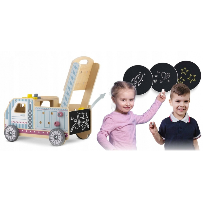 Antemergator din lemn tip atelier si diverse activitati, 40 x 28 x 43 cm, Ricokids RK-874 [4]