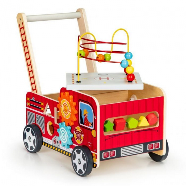 Antemergator educational cu blocuri din lemn Ecotoys TL09025 [7]