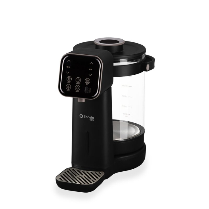 Aparat pentru incalzirea si declorizarea apei, Lionelo, Babypresto 2.0, Pentru lapte parf, Lampa UV, Rezervor 3l, Lumina de noapte, Dozare 30- 300 ml, 1200 W, Afisaj digital, Negru [6]